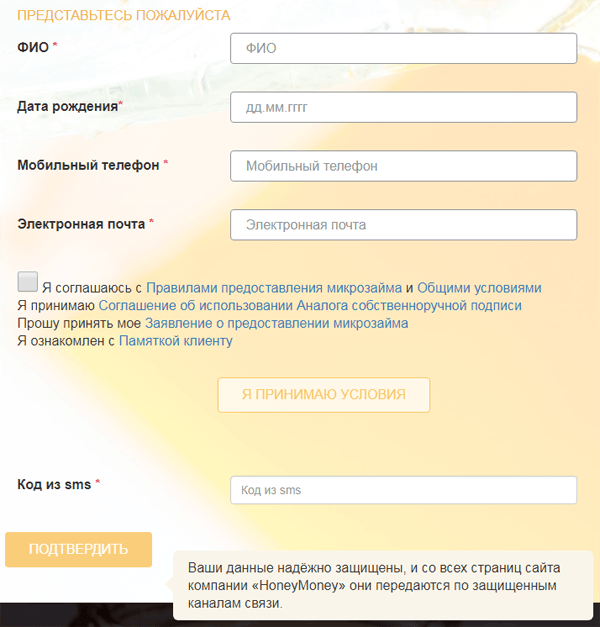 Получить деньги в Хани Мани в Светлогорске, оставить заявку онлайн